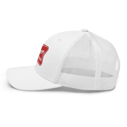 Mama Tried Parody III Retro Trucker Hat White