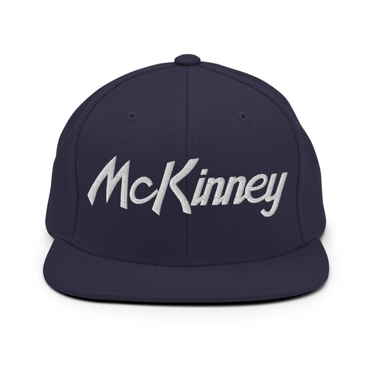 McKinney Script Snapback Hat Navy