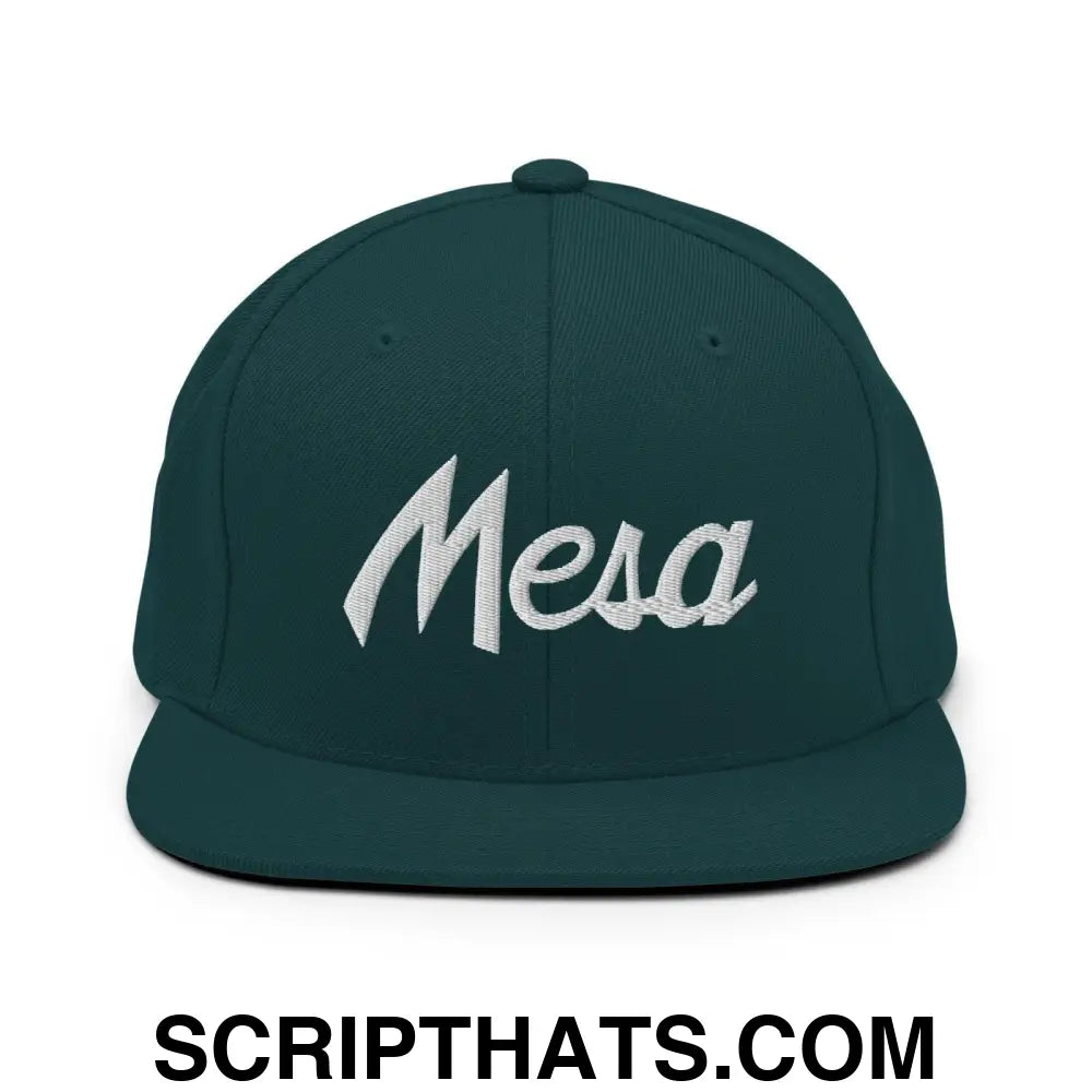 Mesa Script Snapback Hat Spruce