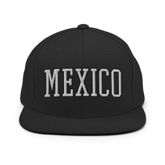 Mexico II Block Snapback Hat Black