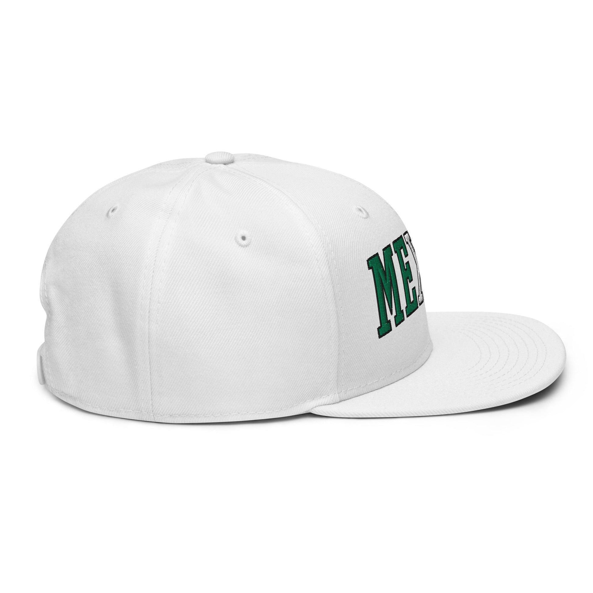 Mexico III Block Snapback Hat White