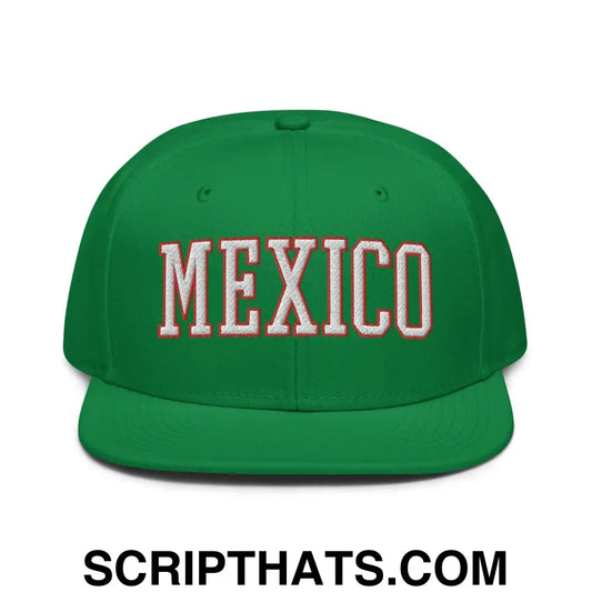 Mexico IV Block Snapback Hat Kelly Green