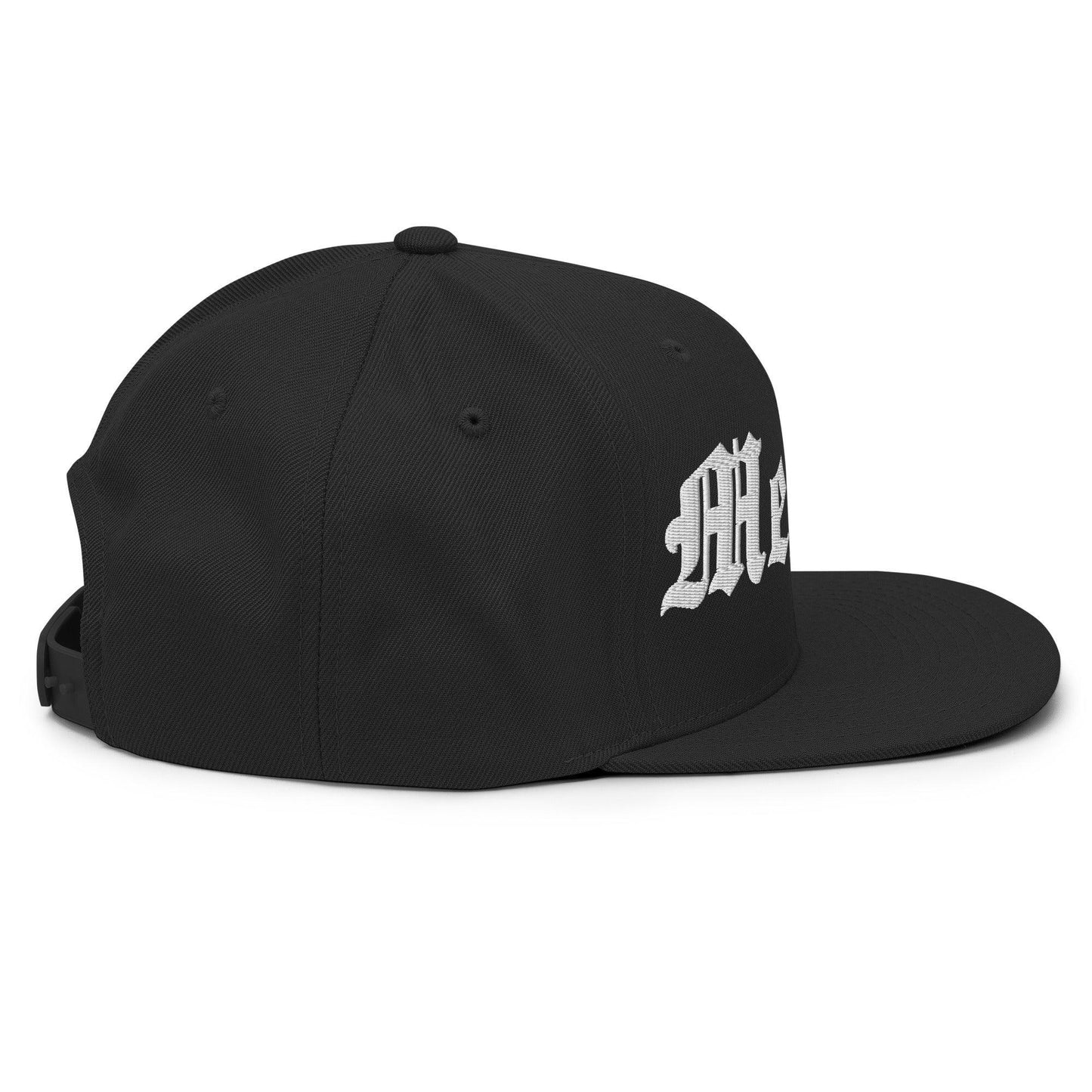 Mexico Old English Snapback Hat Black