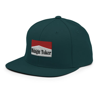 Midnight Toker Bill Brim Snapback Hat Spruce