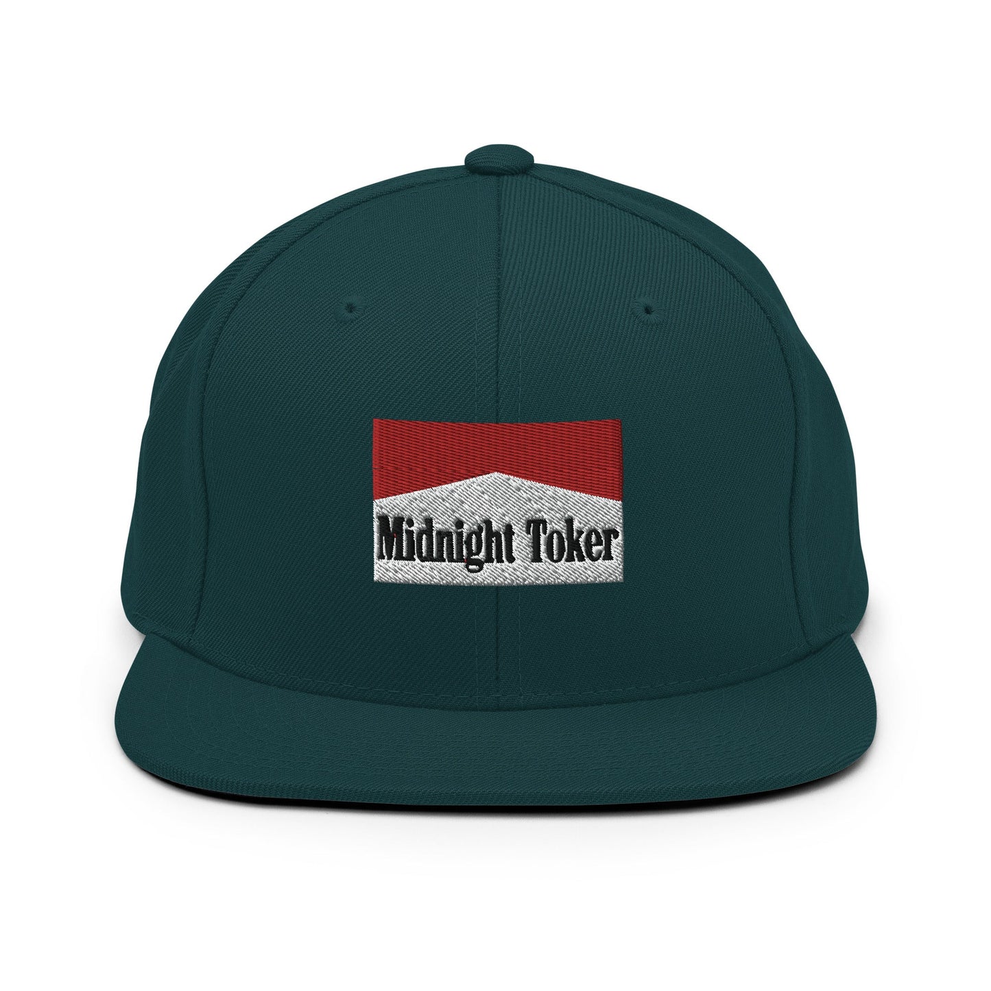 Midnight Toker Bill Brim Snapback Hat Spruce