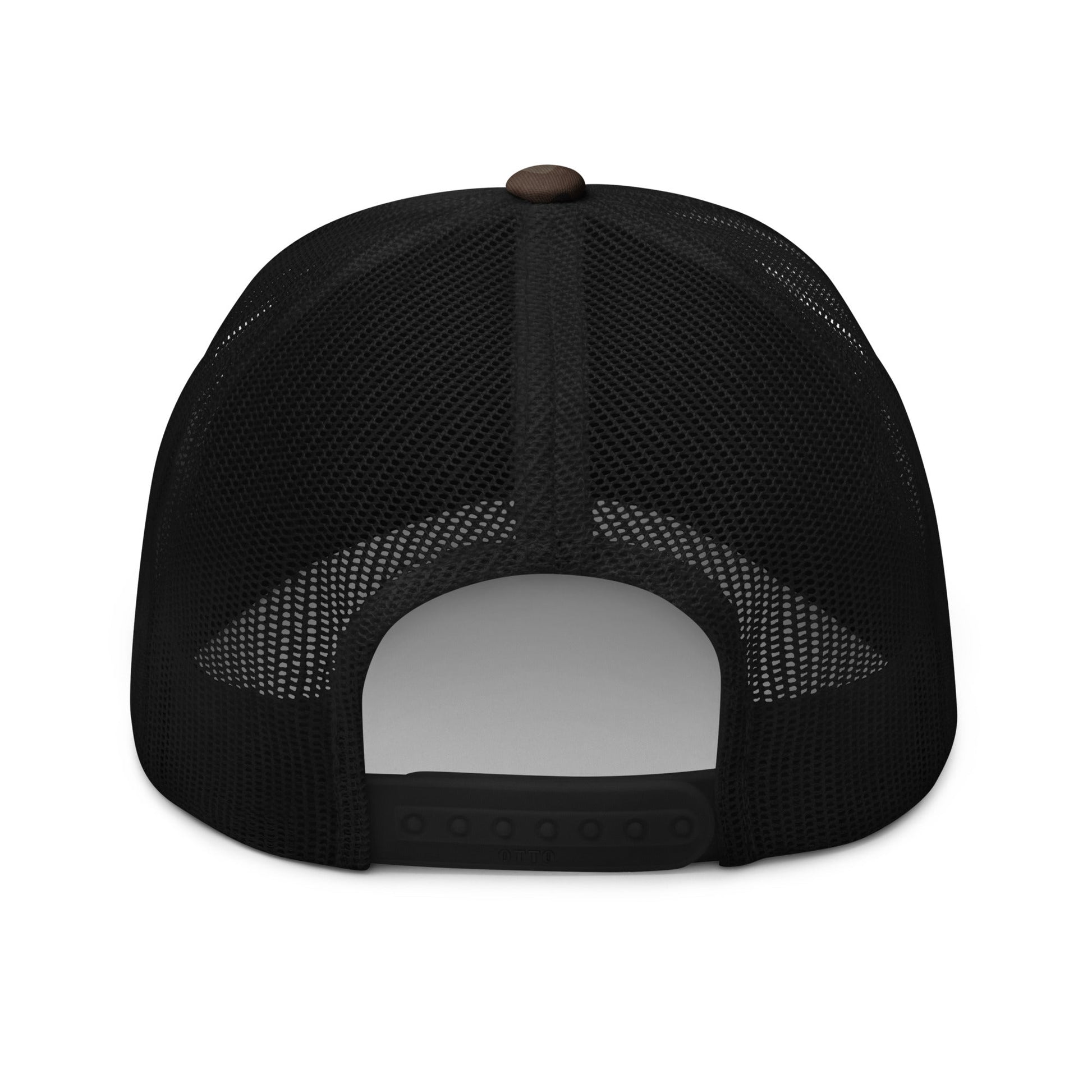 Midnight Toker Camo Trucker Hat Camo Black