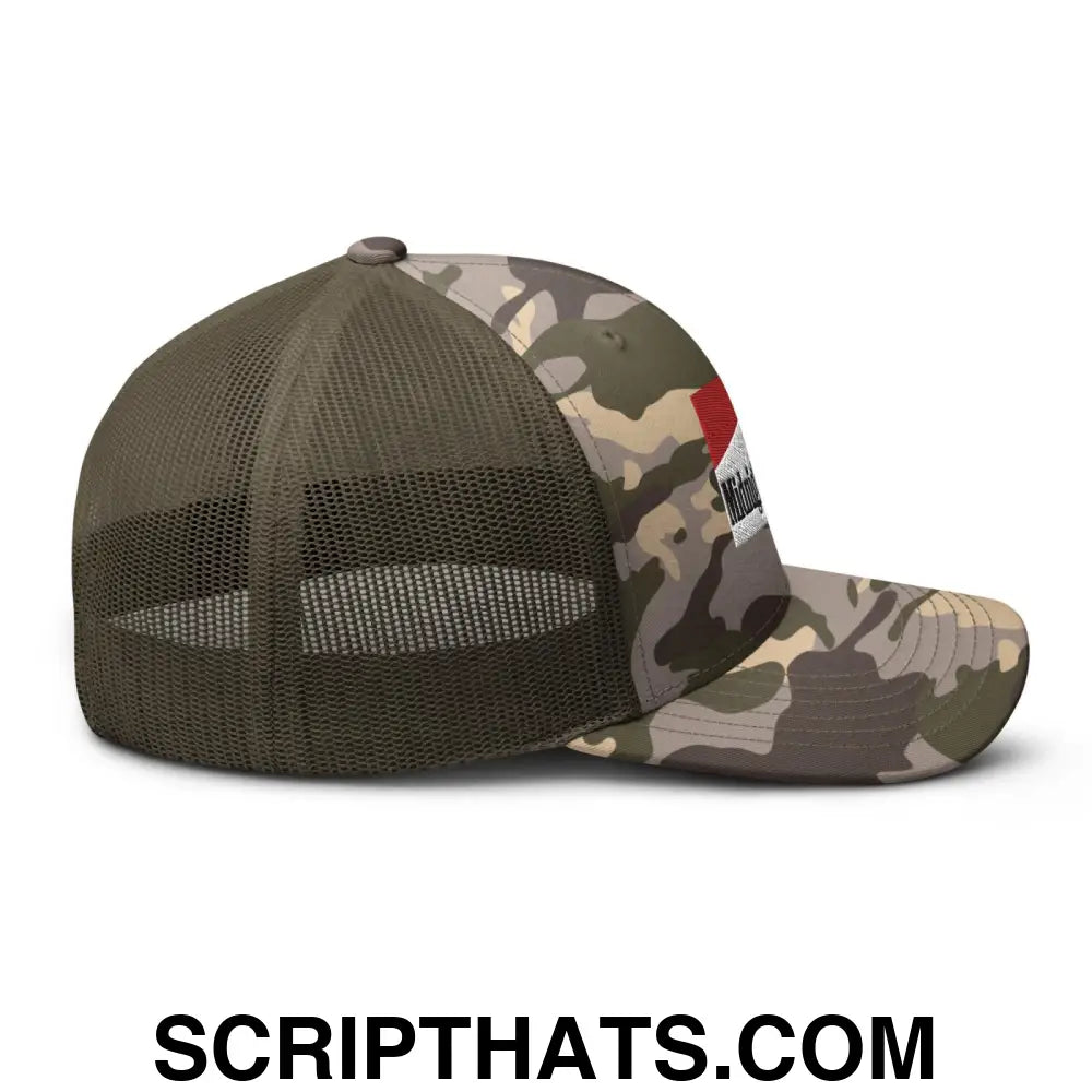 Midnight Toker Camo Trucker Hat Camo Olive