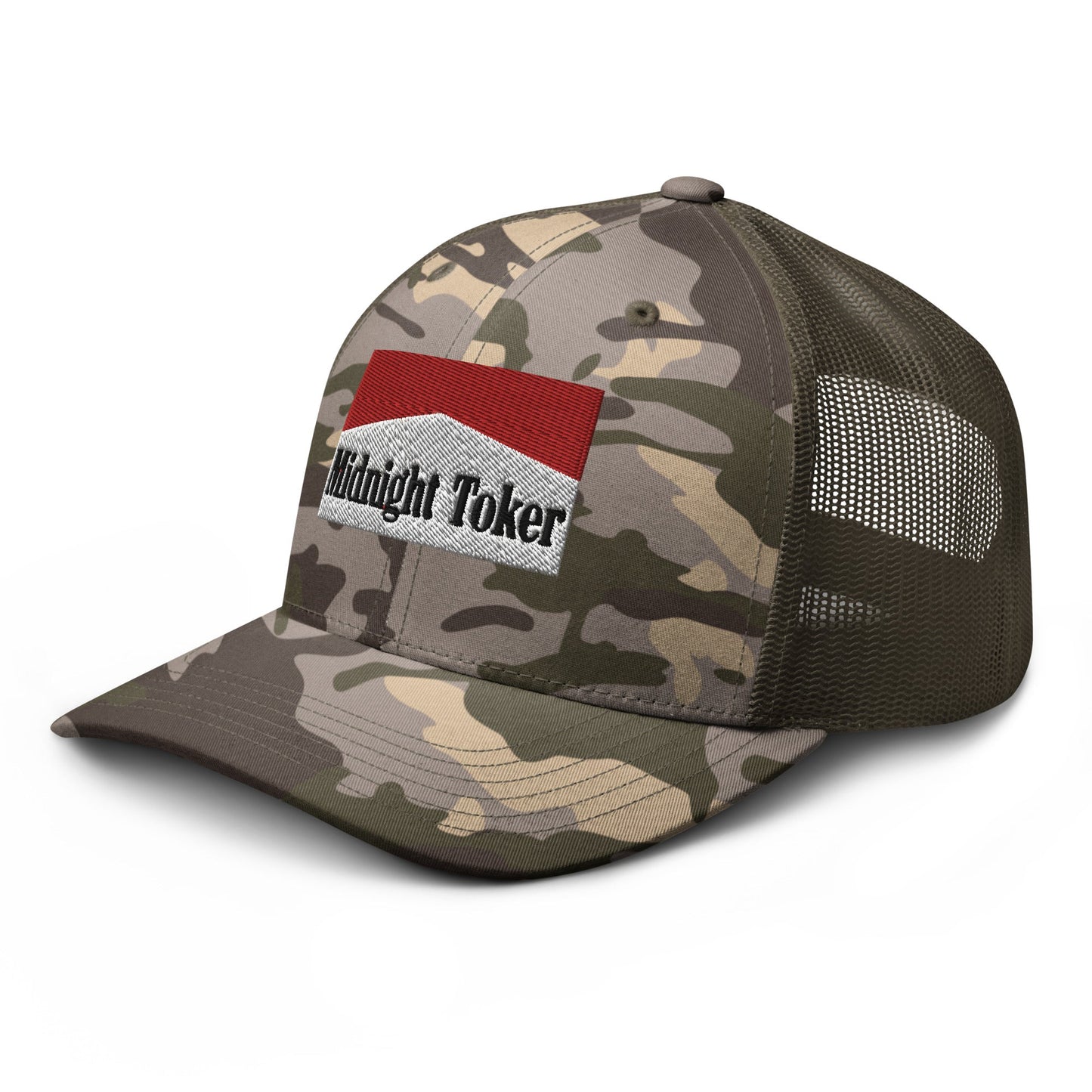 Midnight Toker Camo Trucker Hat Camo Olive