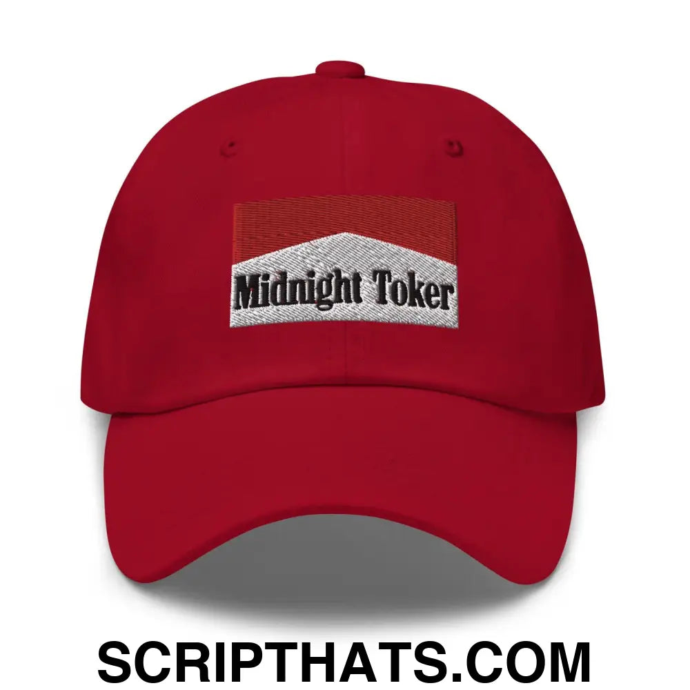 Midnight Toker Dad Hat Cranberry