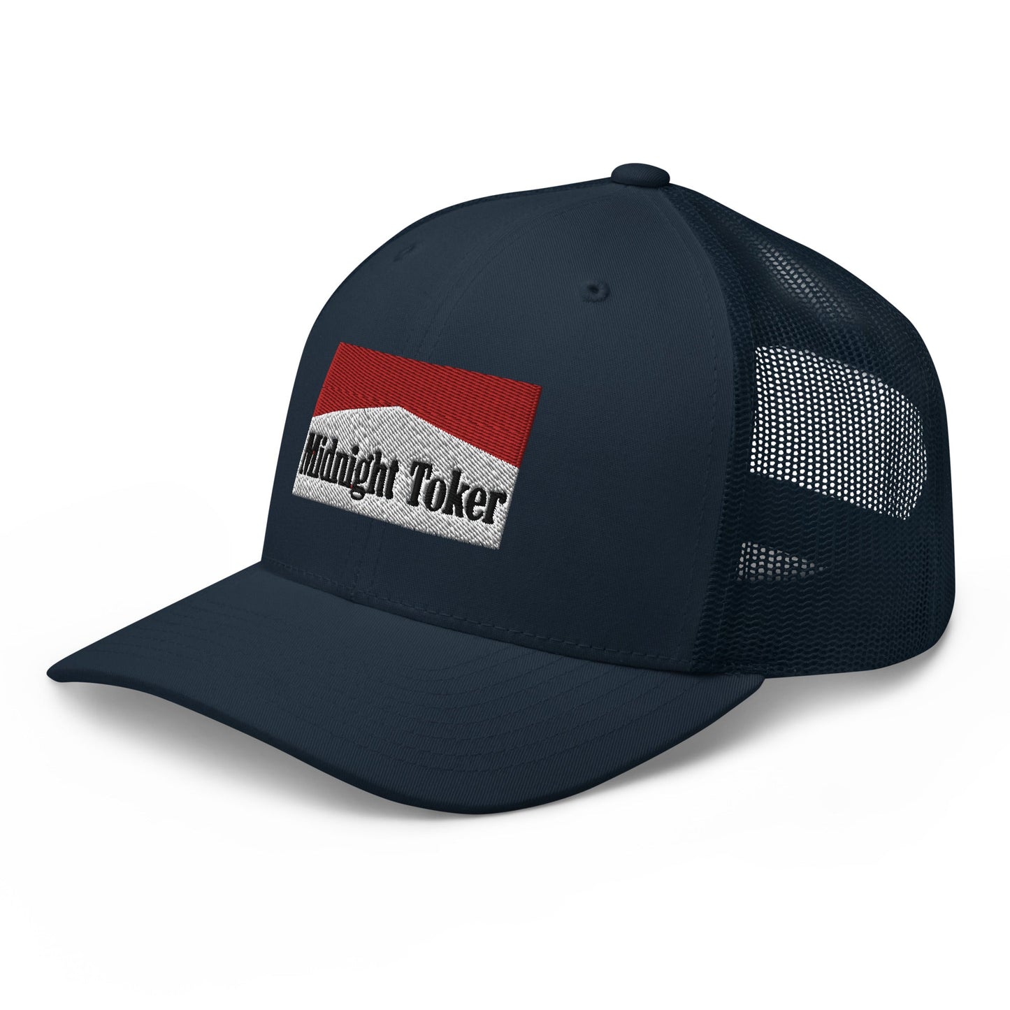 Midnight Toker Retro Trucker Hat Navy