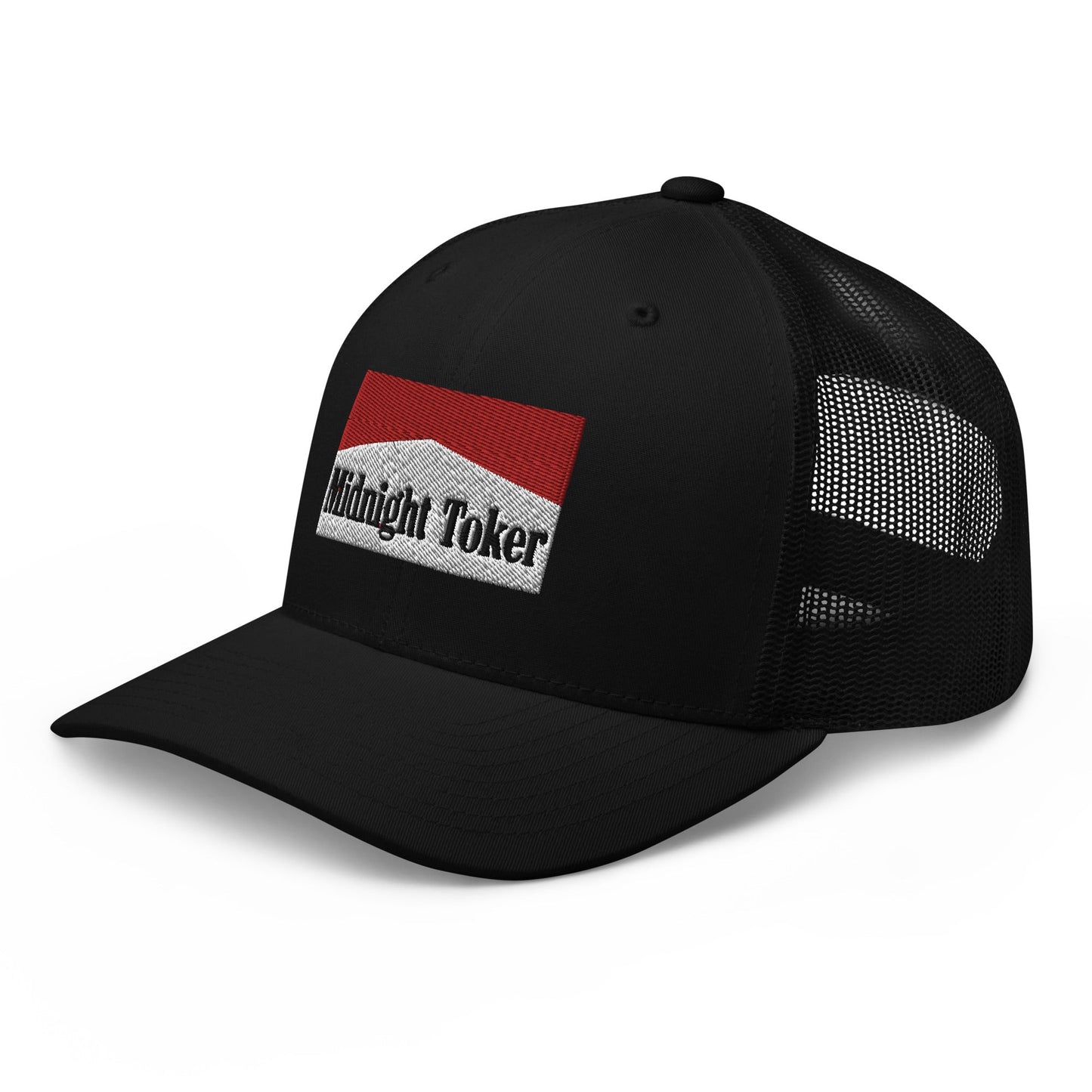 Midnight Toker Retro Trucker Hat Black