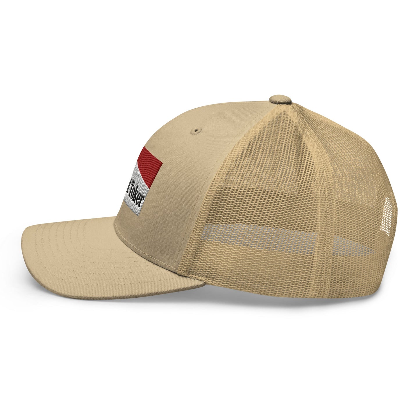 Midnight Toker Retro Trucker Hat Khaki