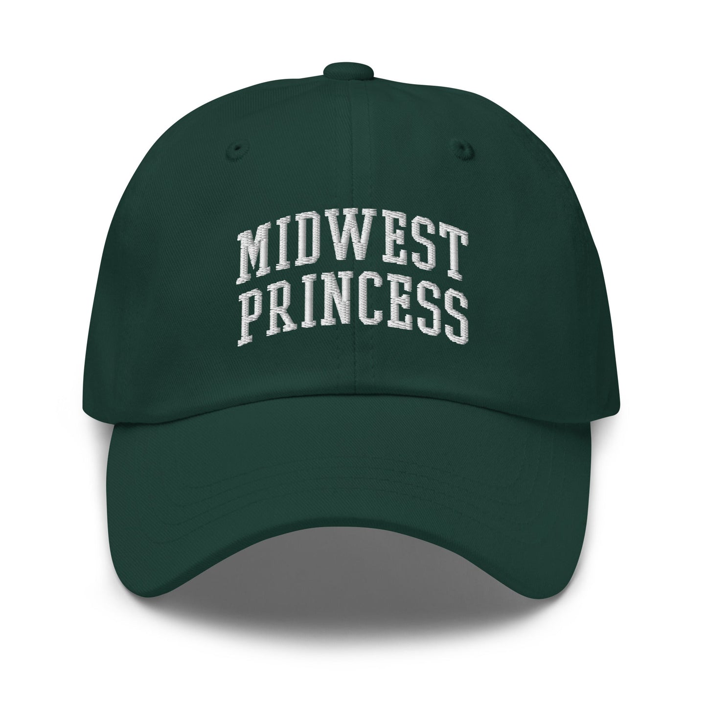 Midwest Princess Varsity Letterman Block Dad Hat Spruce