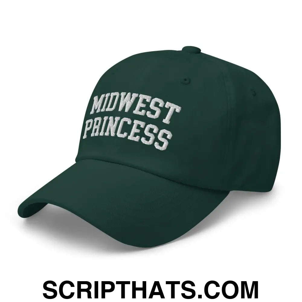 Midwest Princess Varsity Letterman Dad Hat Spruce