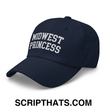 Midwest Princess Varsity Letterman Dad Hat Navy