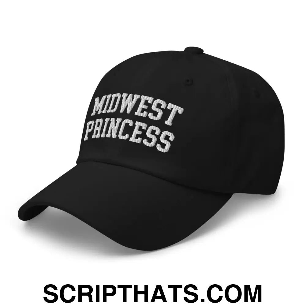 Midwest Princess Varsity Letterman Dad Hat Black