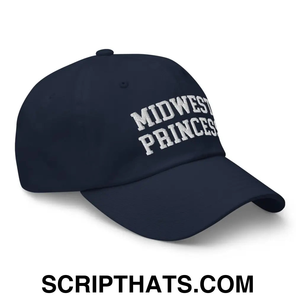 Midwest Princess Varsity Letterman Dad Hat Navy