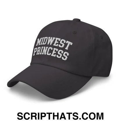 Midwest Princess Varsity Letterman Dad Hat Dark Grey