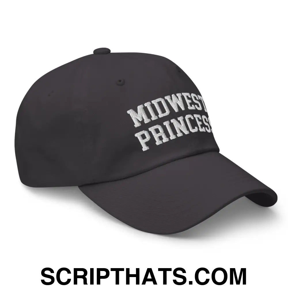 Midwest Princess Varsity Letterman Dad Hat Dark Grey