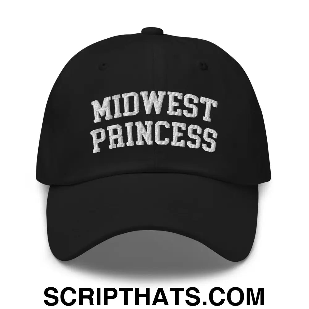 Midwest Princess Varsity Letterman Dad Hat Black