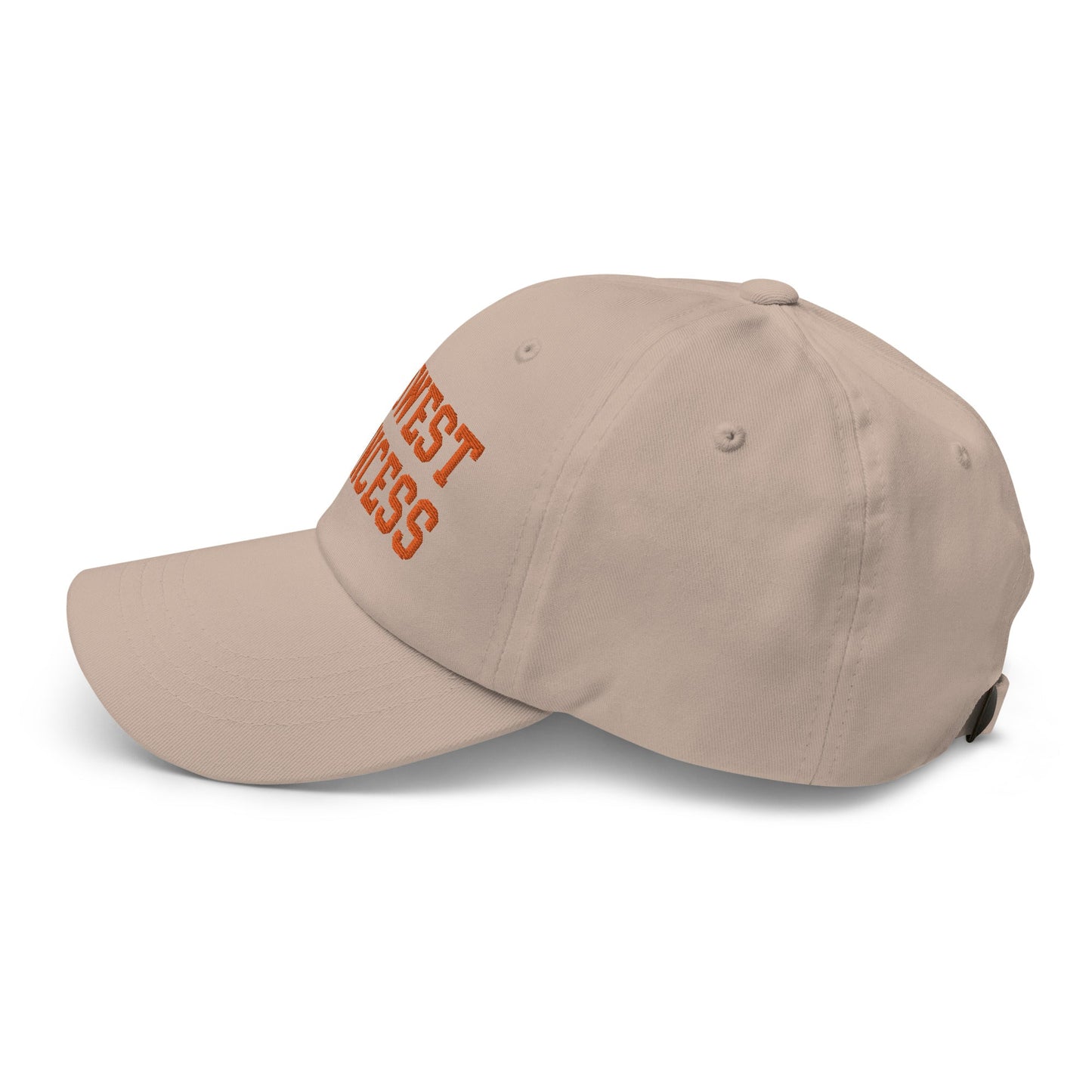 Midwest Princess Varsity Letterman Dad Hat Orange Stone