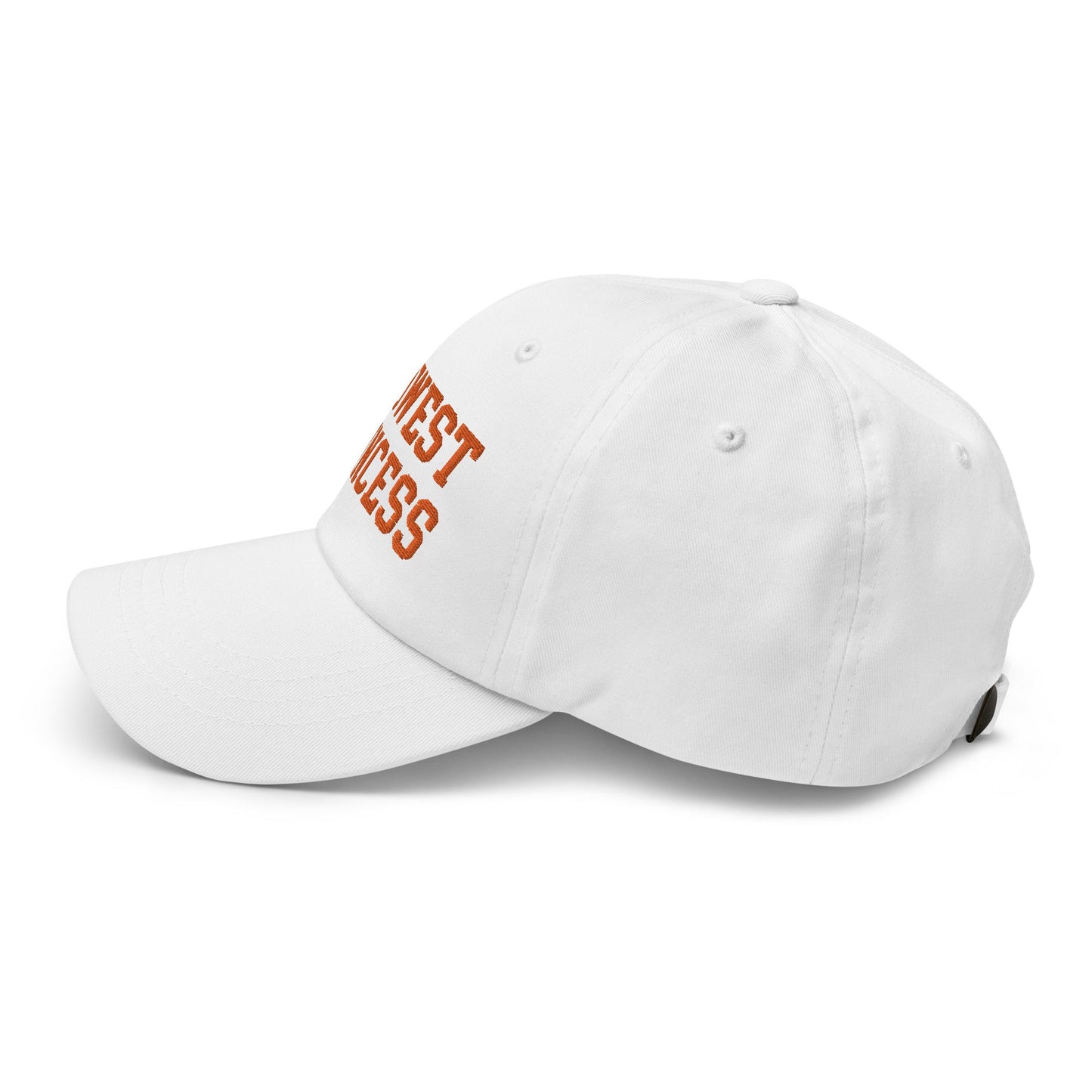 Midwest Princess Varsity Letterman Dad Hat Orange White