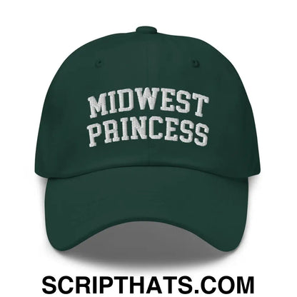 Midwest Princess Varsity Letterman Dad Hat Spruce