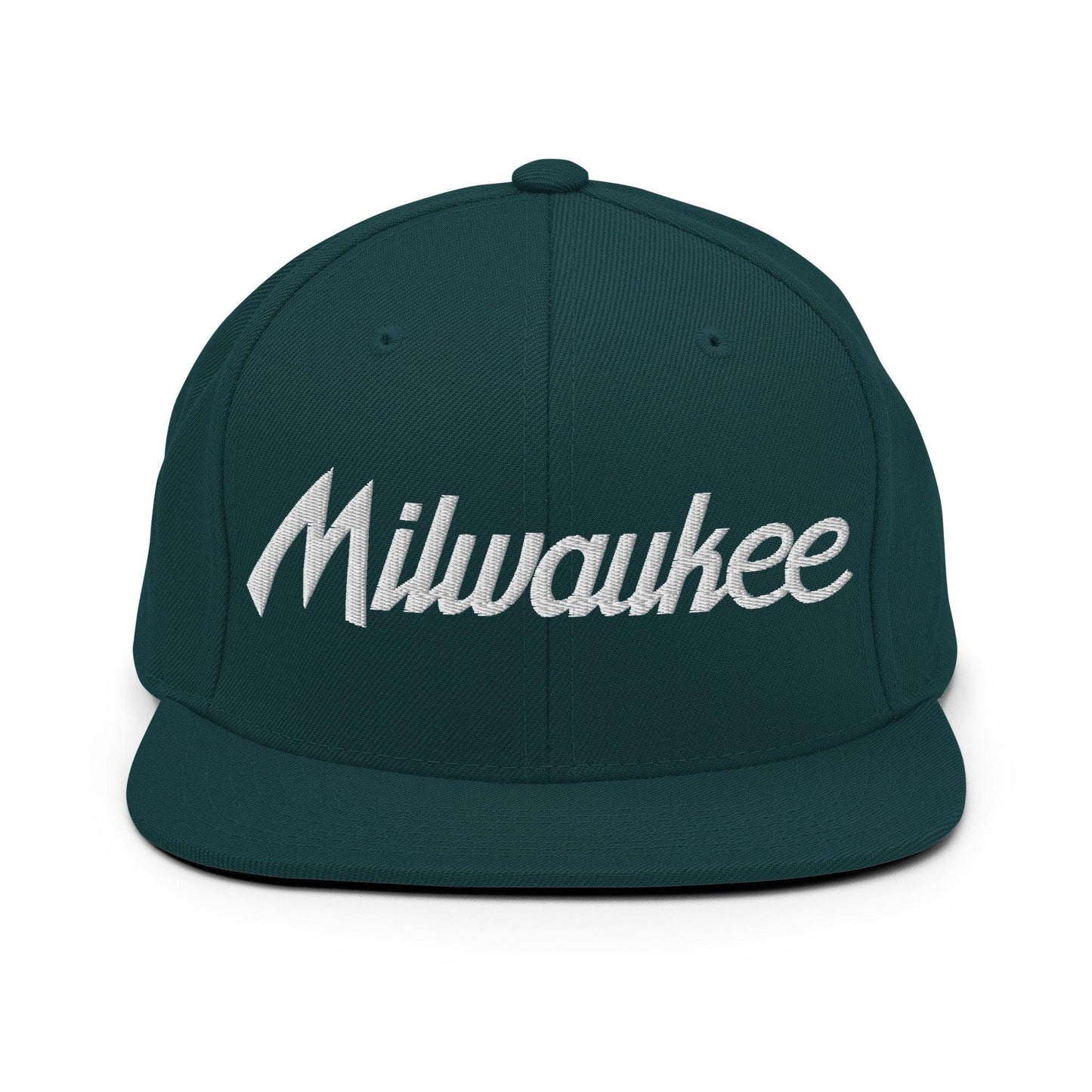 Milwaukee Script Snapback Hat Spruce