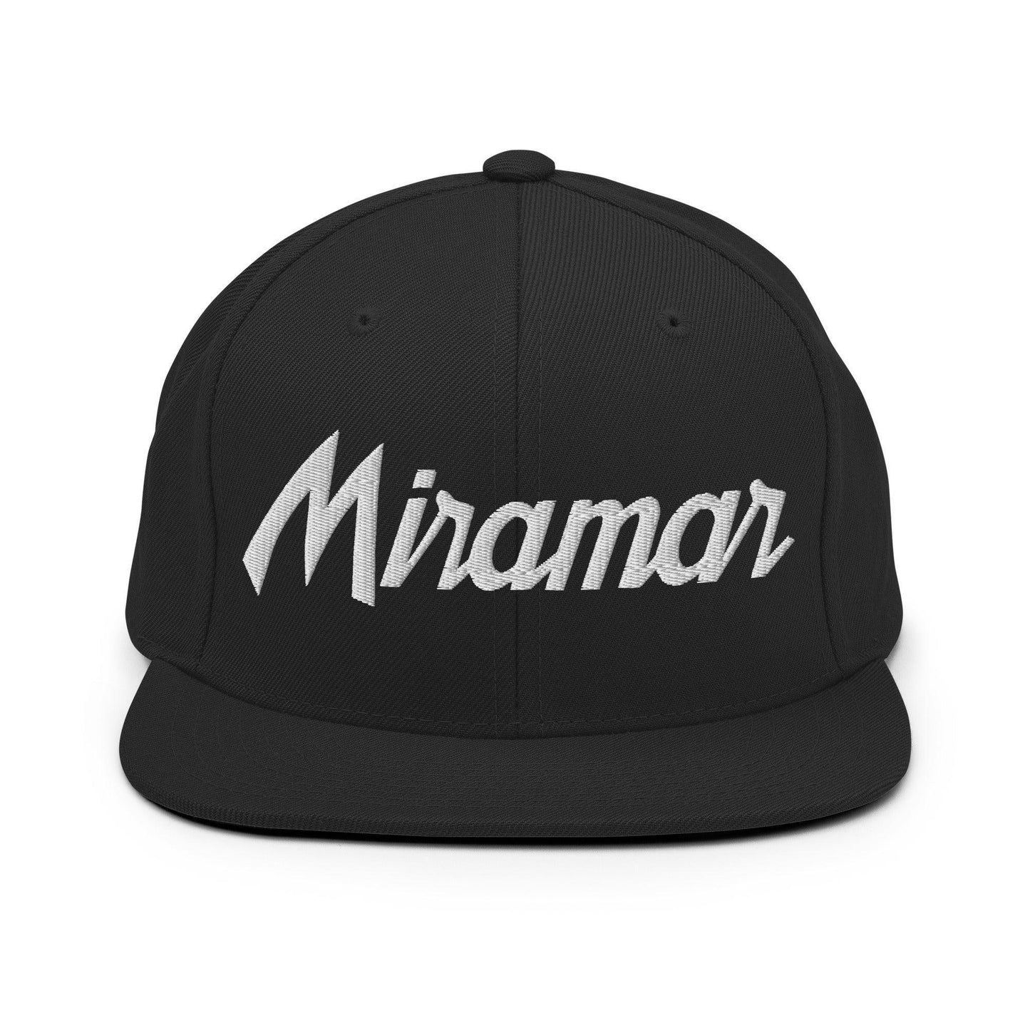 Miramar Script Snapback Hat Black