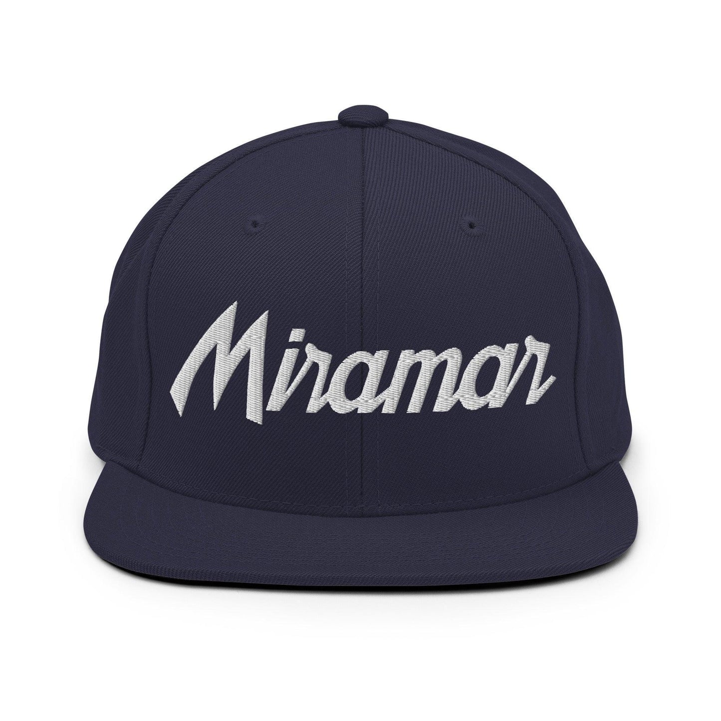 Miramar Script Snapback Hat Navy