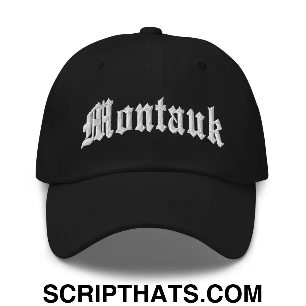 Montauk II OG Old English Dad Hat Black