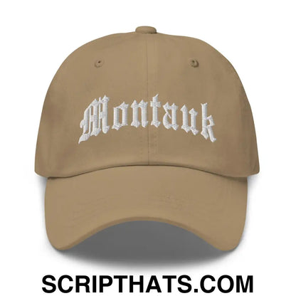 Montauk II OG Old English Dad Hat Khaki