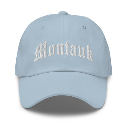 Montauk II OG Old English Dad Hat Light Blue