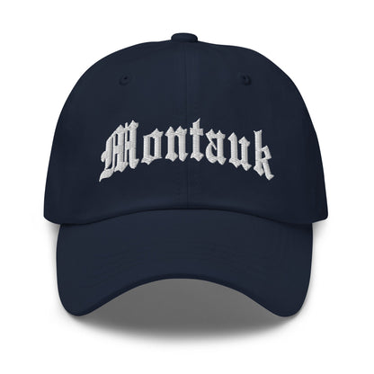 Montauk II OG Old English Dad Hat Navy