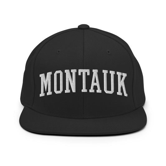 Montauk II Varsity Letterman Block Snapback Hat Black