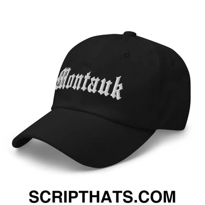 Montauk OG Old English Dad Hat Black