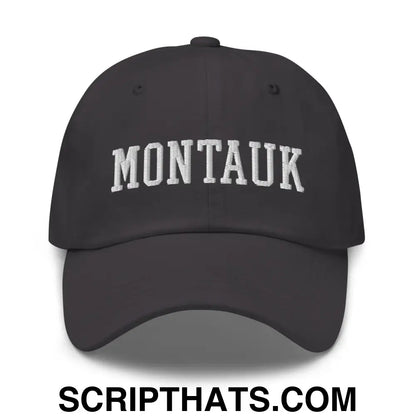 Montauk Varsity Letterman Block Dad Hat Dark Grey