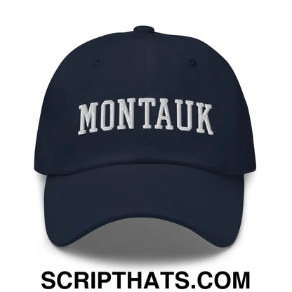 Montauk Varsity Letterman Block Dad Hat Navy