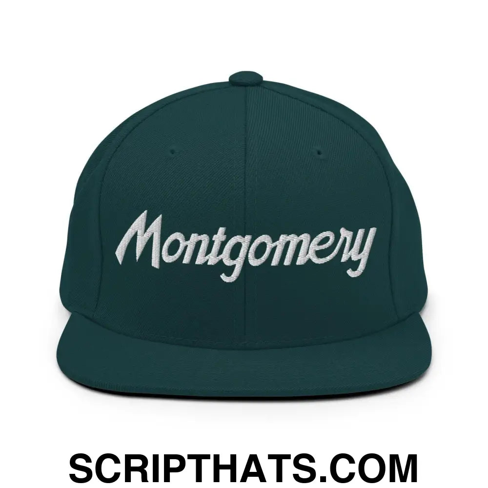 Montgomery Script Snapback Hat Spruce