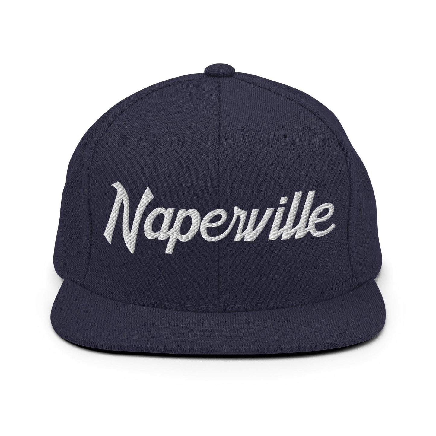 Naperville Script Snapback Hat Navy