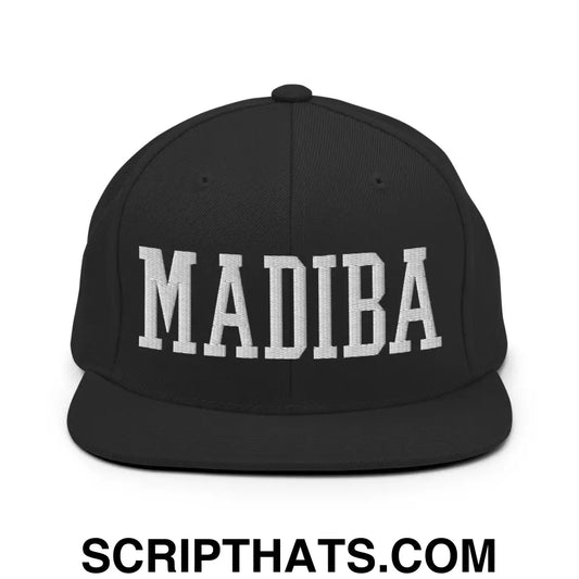 Nelson Mandela Madiba Block Snapback Hat Black