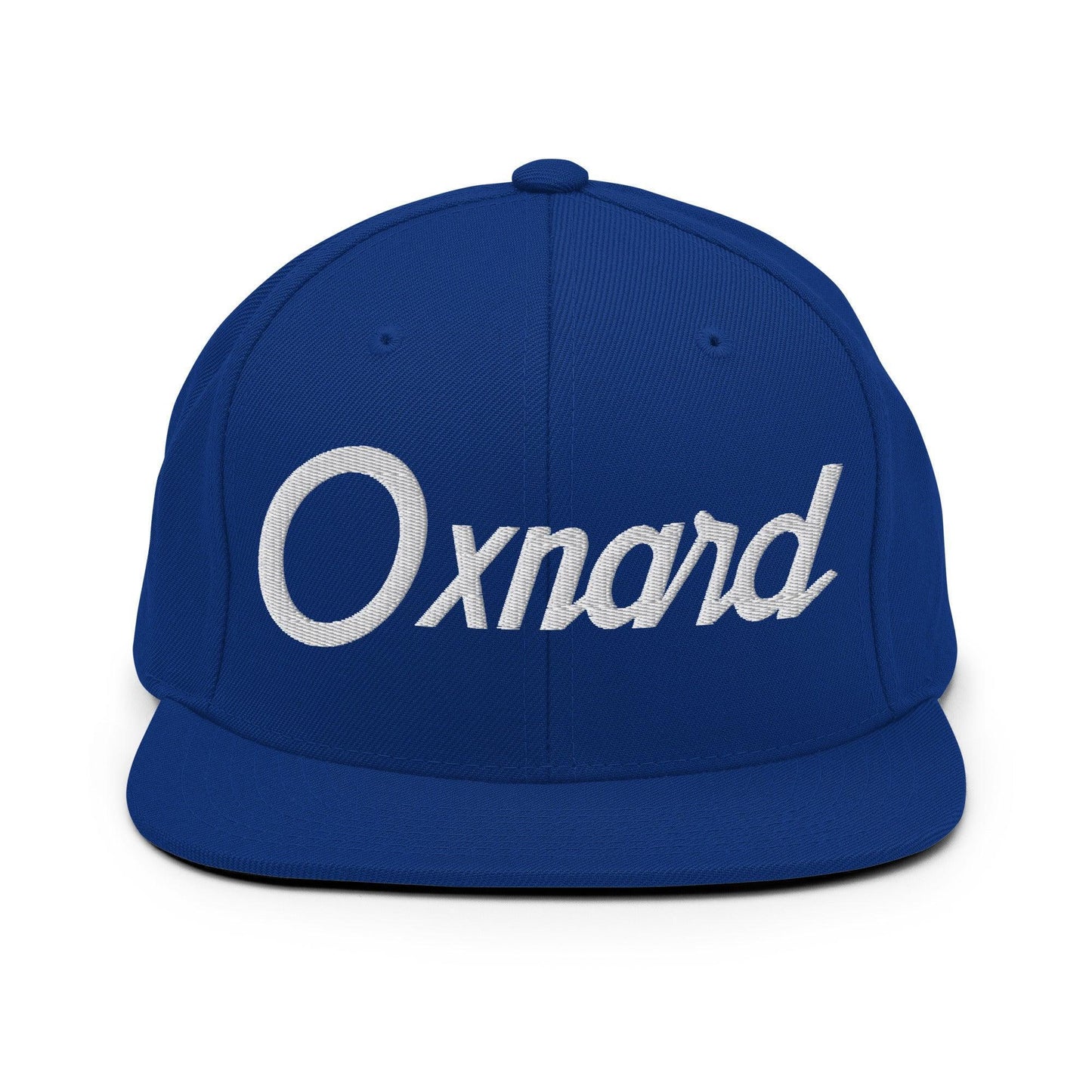 Oxnard Script Snapback Hat Royal Blue