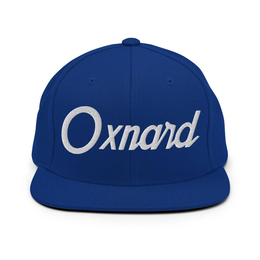 Oxnard Script Snapback Hat Royal Blue