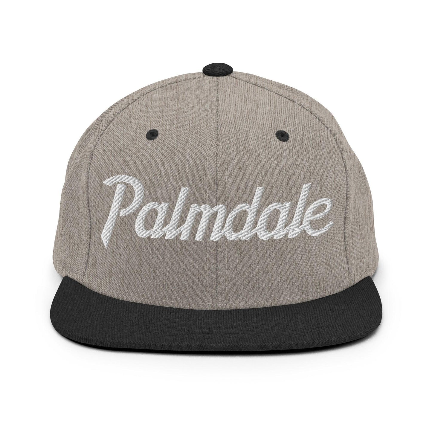 Palmdale Script Snapback Hat Heather Black