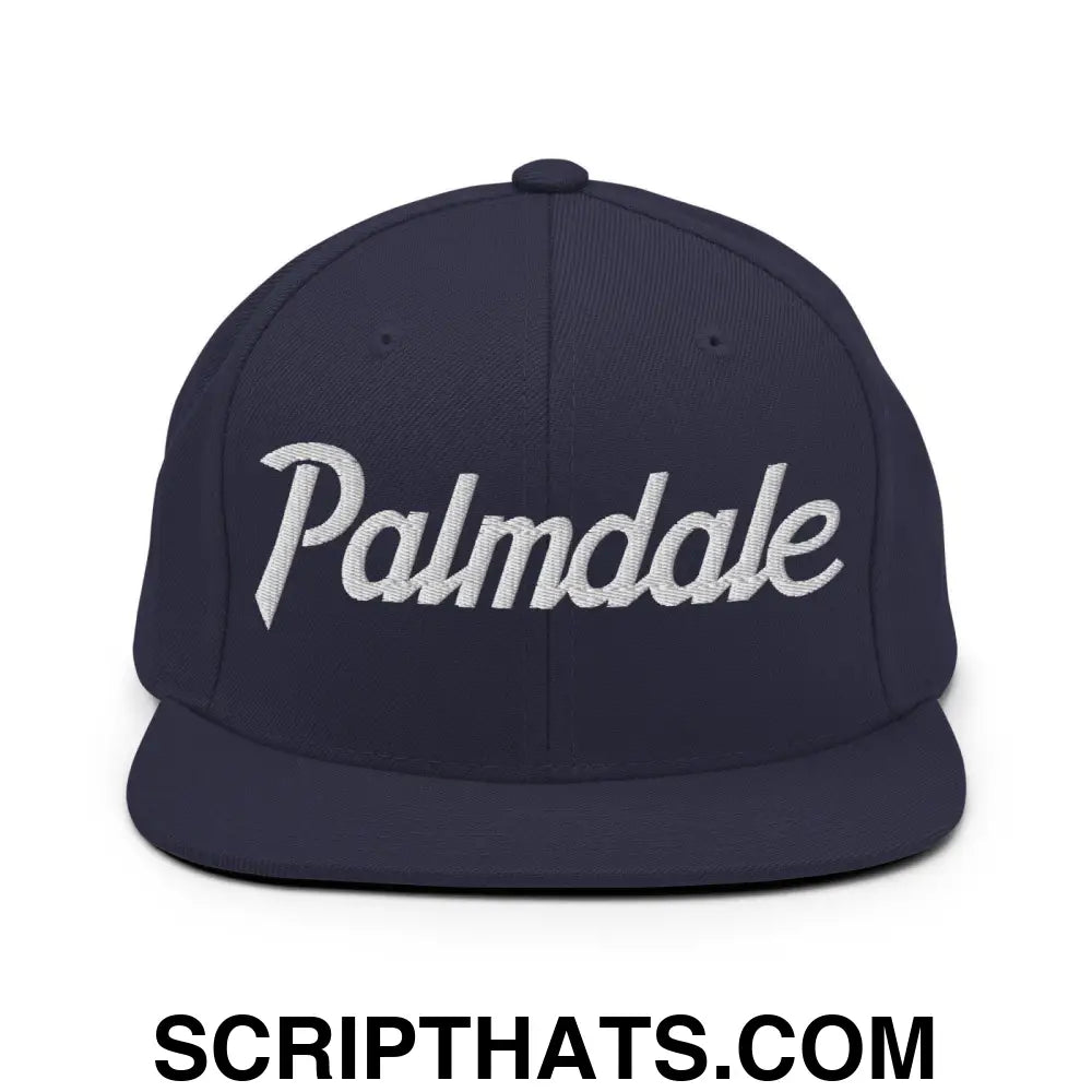 Palmdale Script Snapback Hat Navy