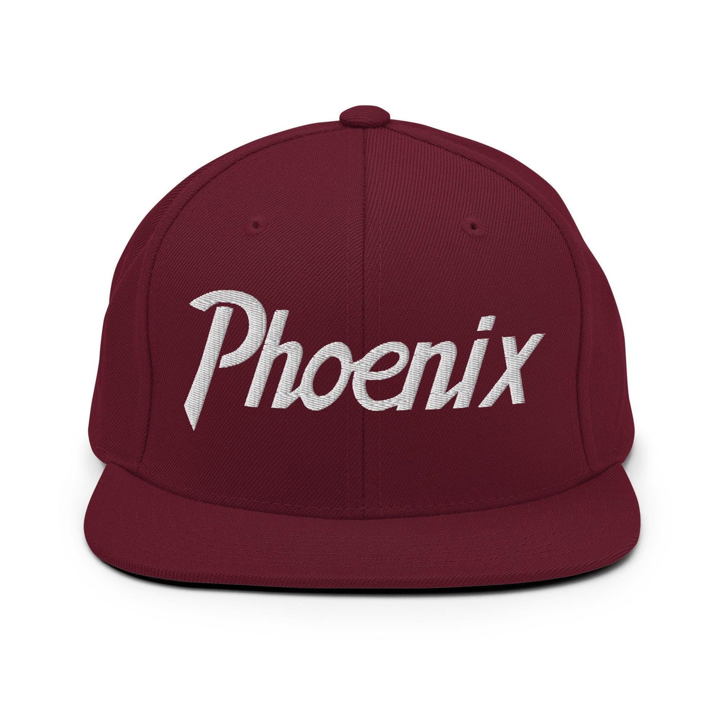 Phoenix Script Snapback Hat Maroon