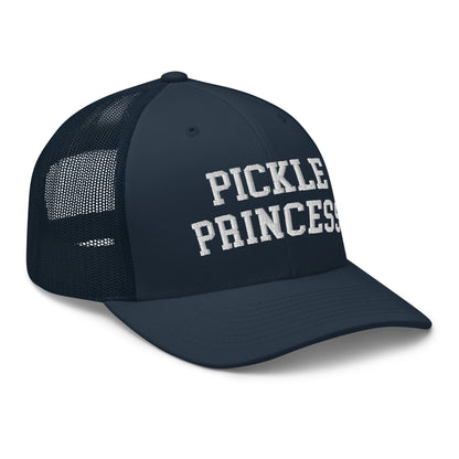 Pickle Princess Retro Trucker Hat Navy