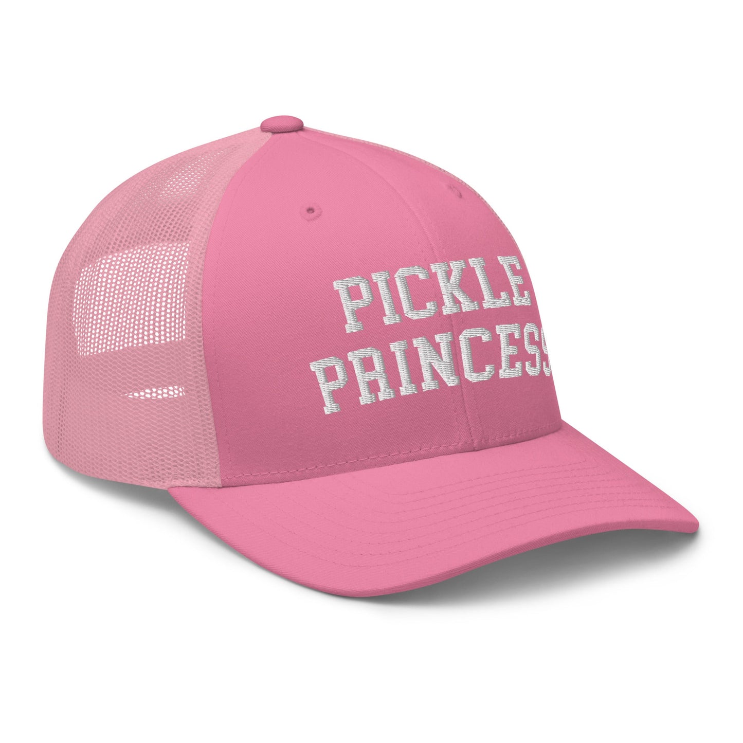 Pickle Princess Retro Trucker Hat Pink