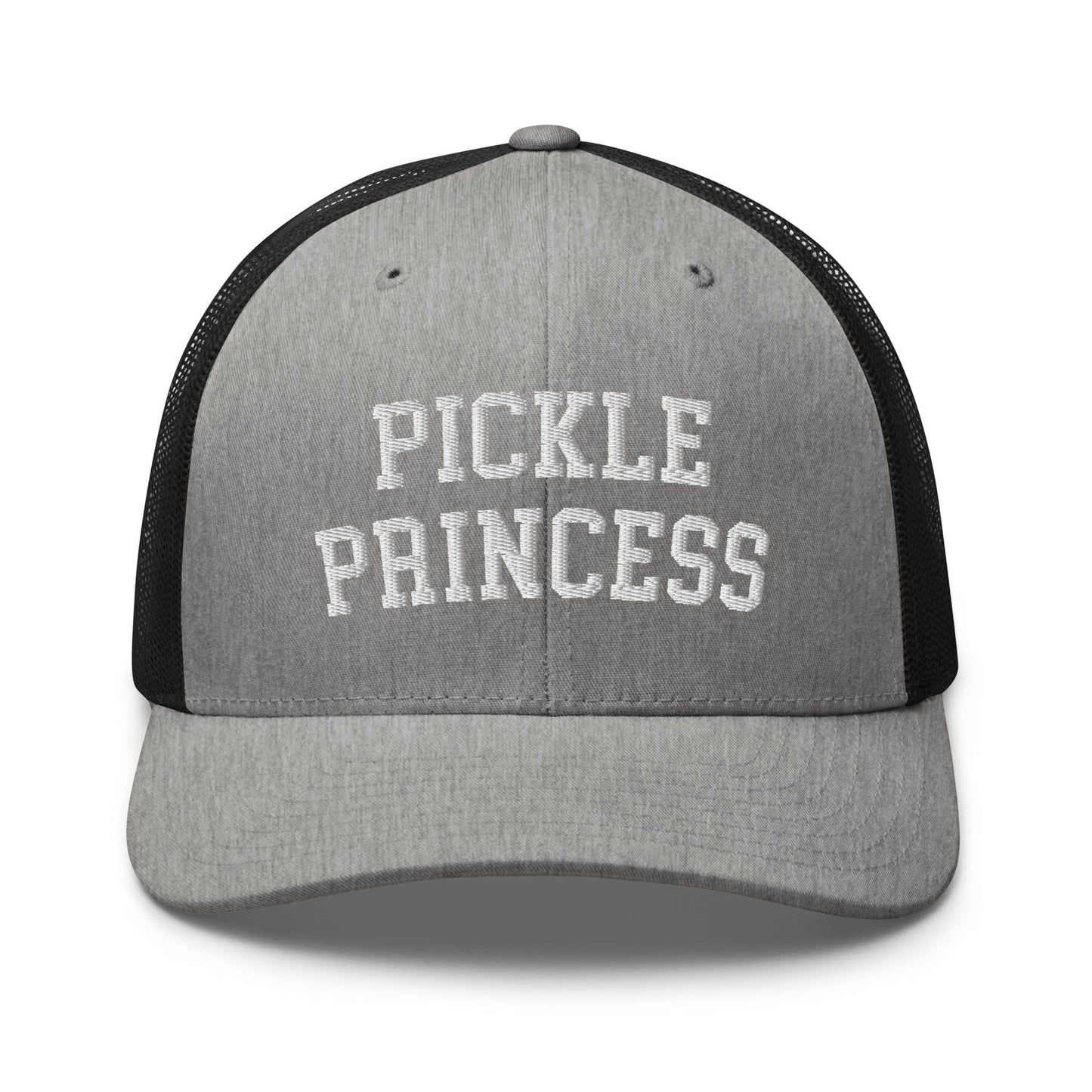 Pickle Princess Retro Trucker Hat Heather Black