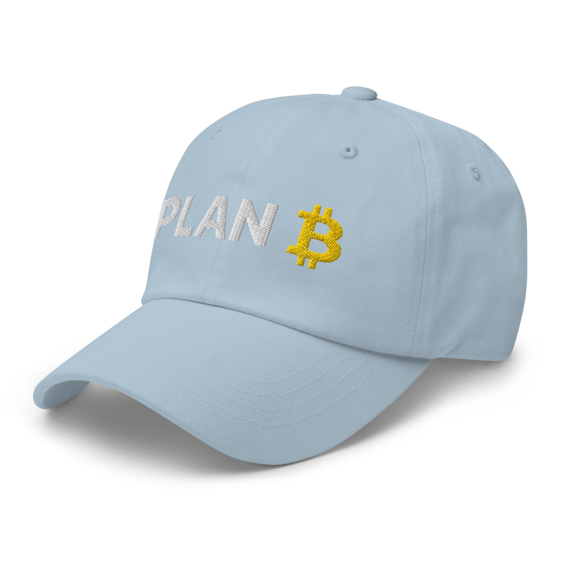 Plan B Bitcoin Dad Hat Light Blue